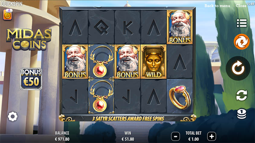 Описание игрового автомата «Midas Coins» в казино Вулкан Платинум